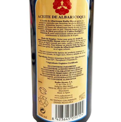 aceite de albaricoque reverso