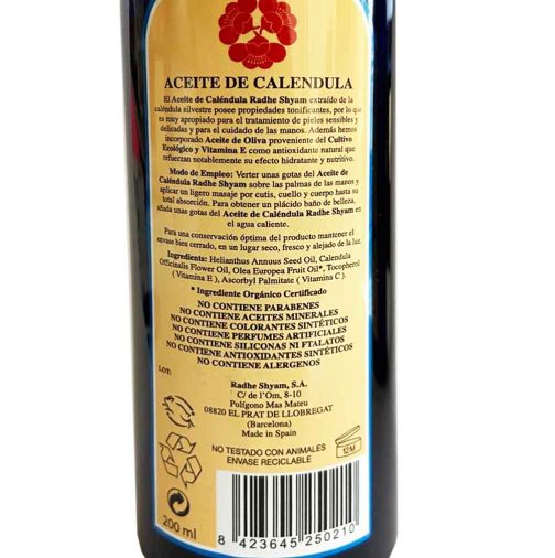aceite de calendula reverso